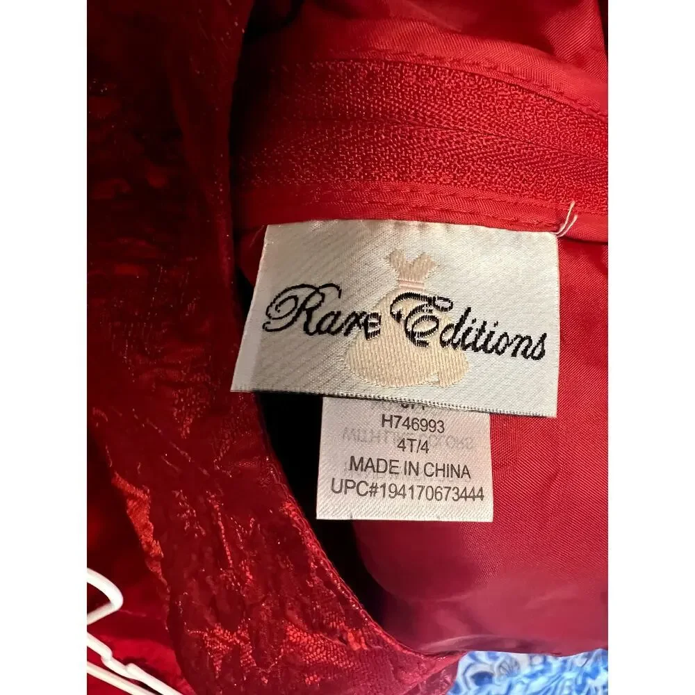 Rare Editions Floral Holiday Dress Size 4T